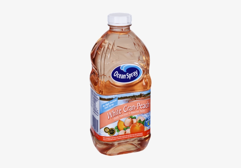 Ocean Spray White Cran-peach Juice - 64 Fl Oz Bottle, transparent png #3074179
