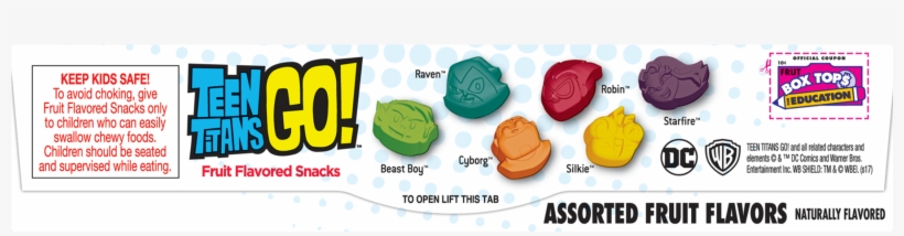 Betty Crocker Teen Titans Go Fruit Flavored Snacks, - Teen Titans Go Fruit Snacks, transparent png #3074268