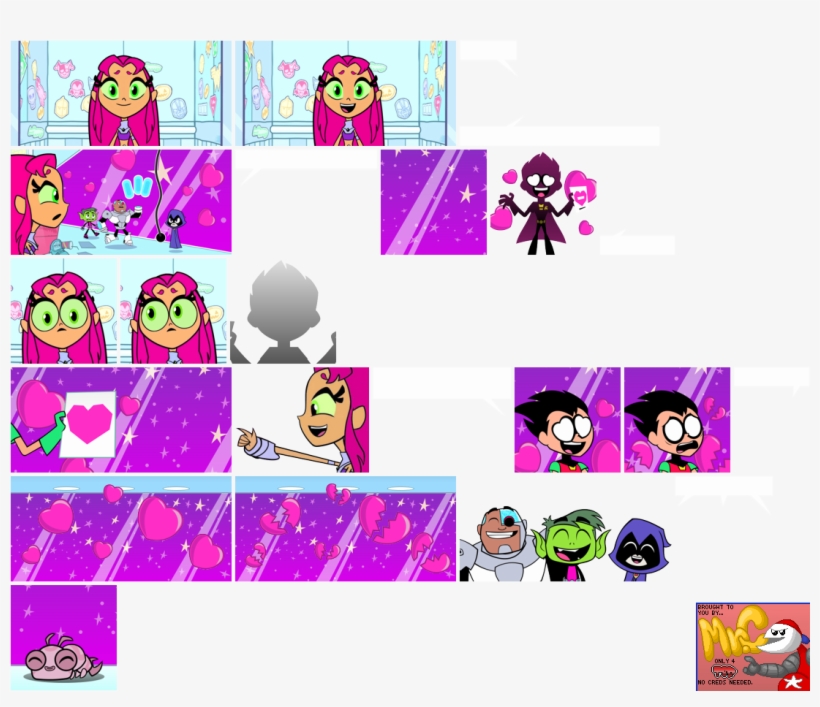 Click For Full Sized Image Ending - Teen Titans Go Sprites, transparent png #3074714