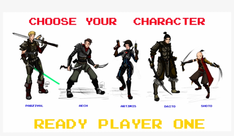 Net 838c F 2013 205 C C Ready Player One By Alexiel1910-d6evwf3 - Robots Ready Player One, transparent png #3075132