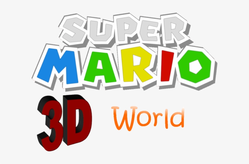 Super Mario 3d World Logo - Super Mario Logo Drawing, transparent png #3075199