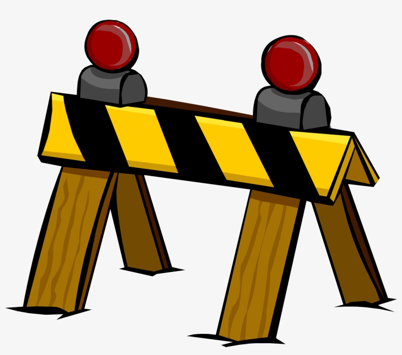 Penguin Clipart Construction - Barrier Png, transparent png #3075949