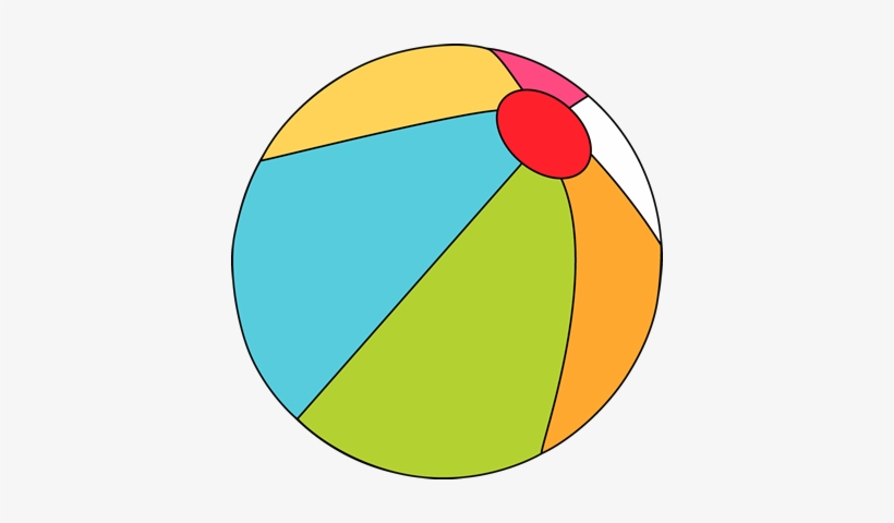 Beach Ball - Beach, transparent png #3076540