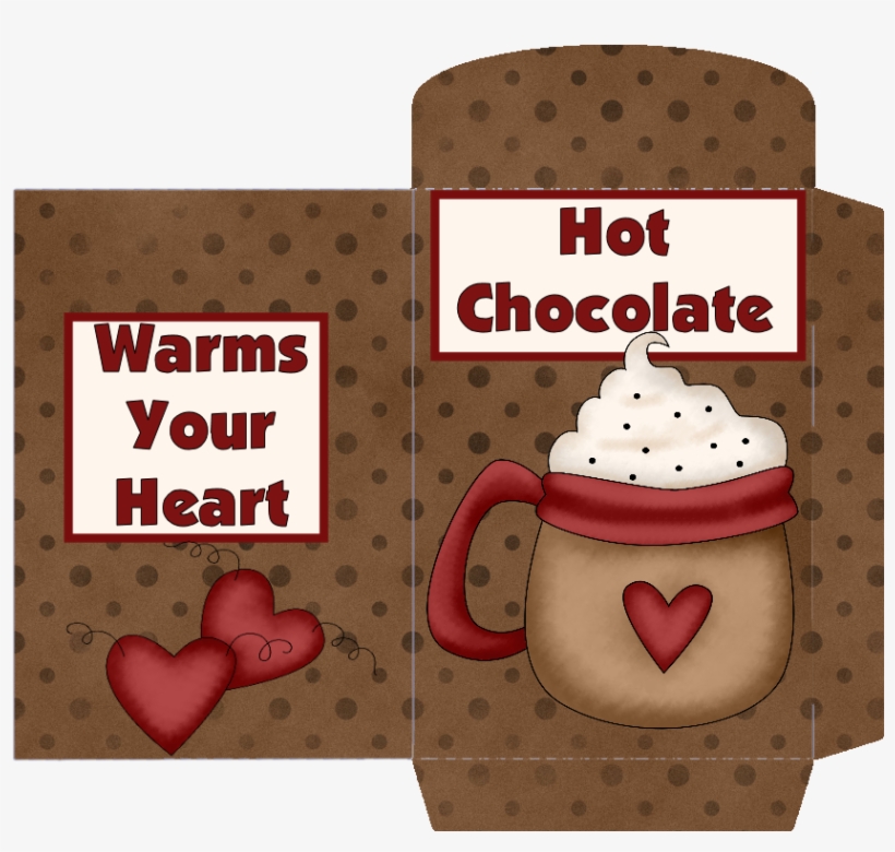 Hot Chocolate Warms Your Heart Coco Packet - Gift Wrapping, transparent png #3077318