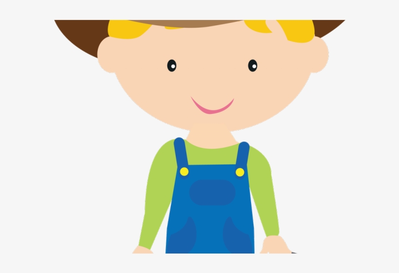 Cowboy Hat Clipart Hillbilly - Farmer Clipart Png, transparent png #3077529