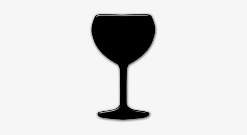 Glasses Clipart White Background - Black Wine Glass Clipart, transparent png #3077754