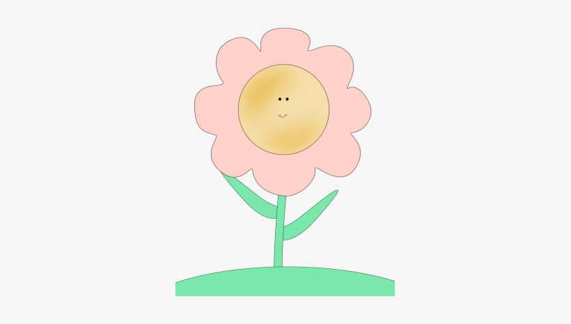 Flower Clip Art - Flower With Happy Face, transparent png #3078493