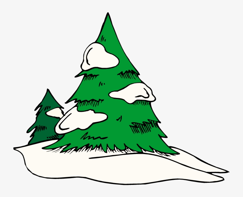 Snowy Pine Trees Clip Art Carney Designs Custom Party - Clip Art, transparent png #3078644