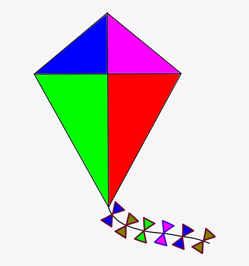 Colorful Kites Clipart 3 By John - Kite Clipart, transparent png #3078692