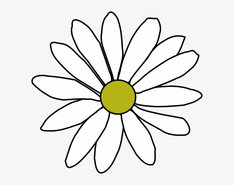 Simple Daisy Clip Art - Clip Art, transparent png #3078745