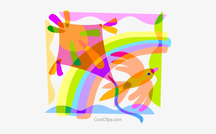 Kite Flying Royalty Free Vector Clip Art Illustration - Clip Art, transparent png #3078851