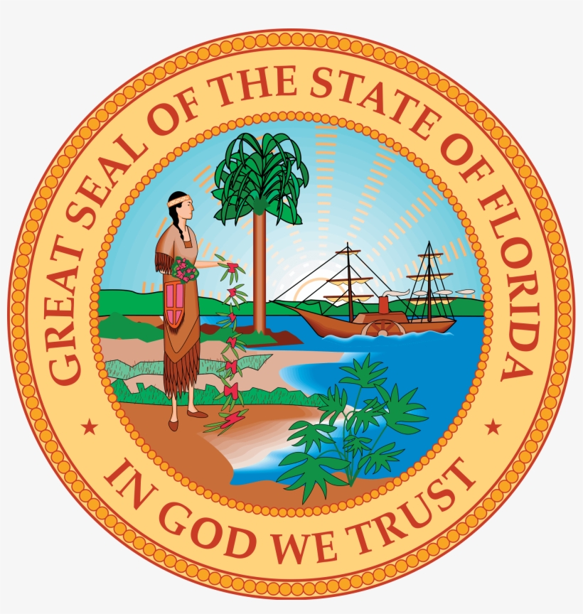 Florida - Florida State Seal, transparent png #3079081