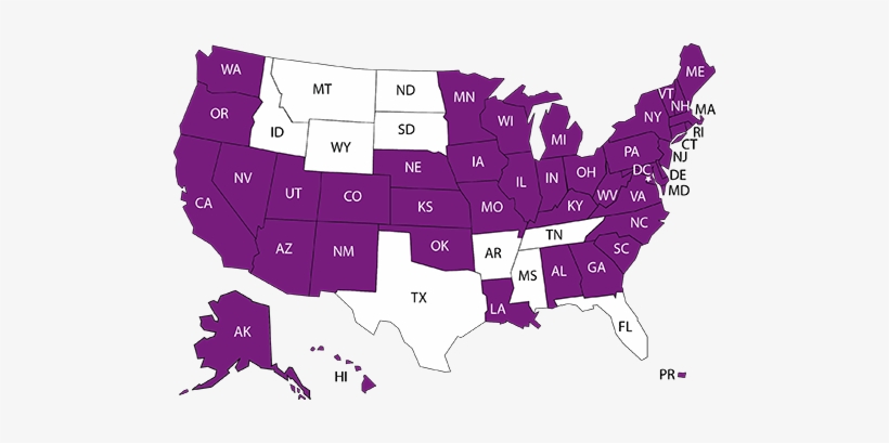 Nvdrs Funded Six States Initially - Democratic Vs Republican Map 2016, transparent png #3079578