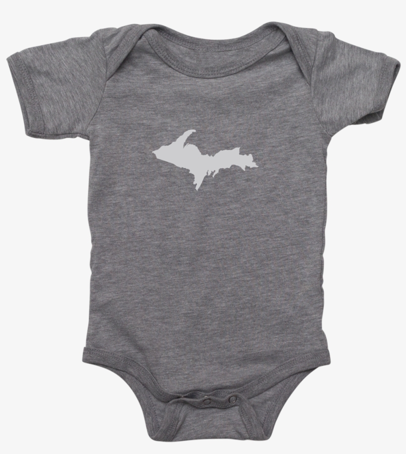 Upper Peninsula Silhouette Baby One Piece - Upper Peninsula Of Michigan, transparent png #3079750
