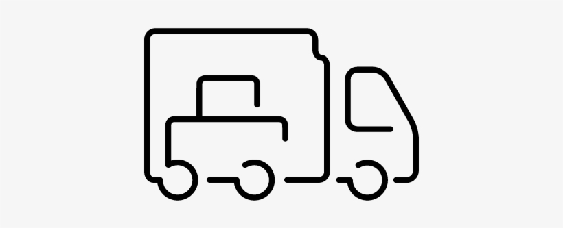 Logistics Truck Outline Vector - Transport, transparent png #3080074