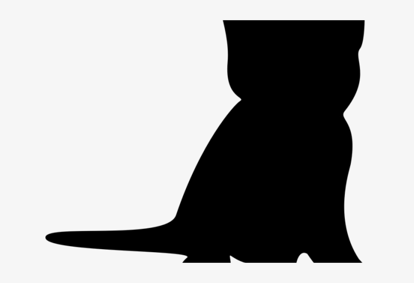 Drawn Black Cat Outline, transparent png #3080114