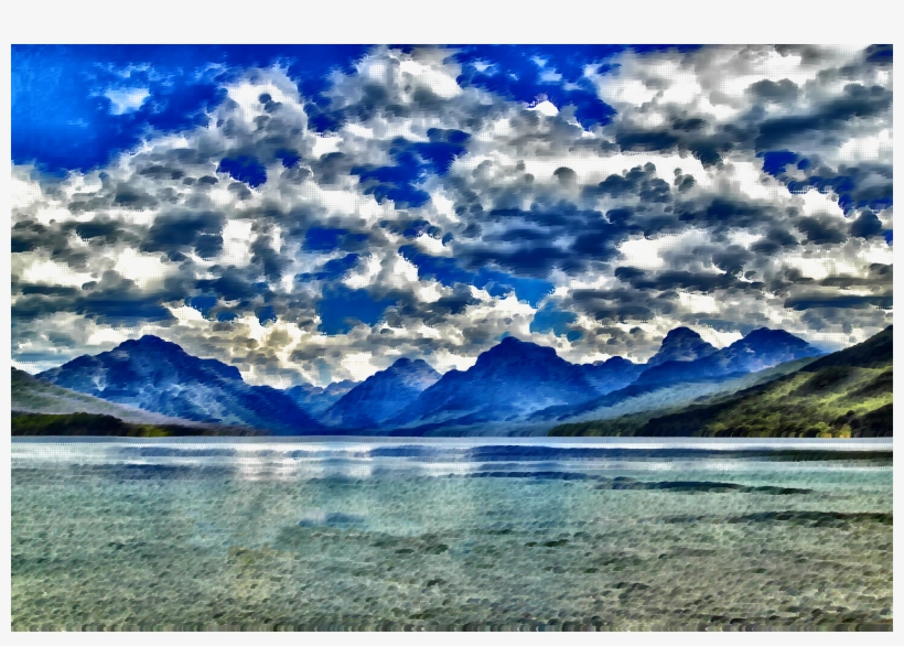 This Free Icons Png Design Of Surreal Lake Mcdonald, transparent png #3080171