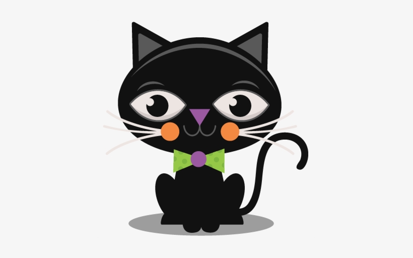 Black Cat Svg Scrapbook Cut File Cute Clipart Files - Cute Black Cat Images Clip Art, transparent png #3080174