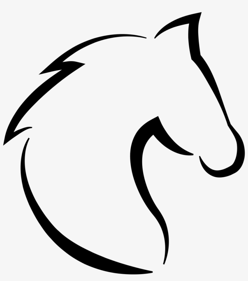 Clipart Resolution 904*981 - Simple Horse Head Cartoon, transparent png #3080325