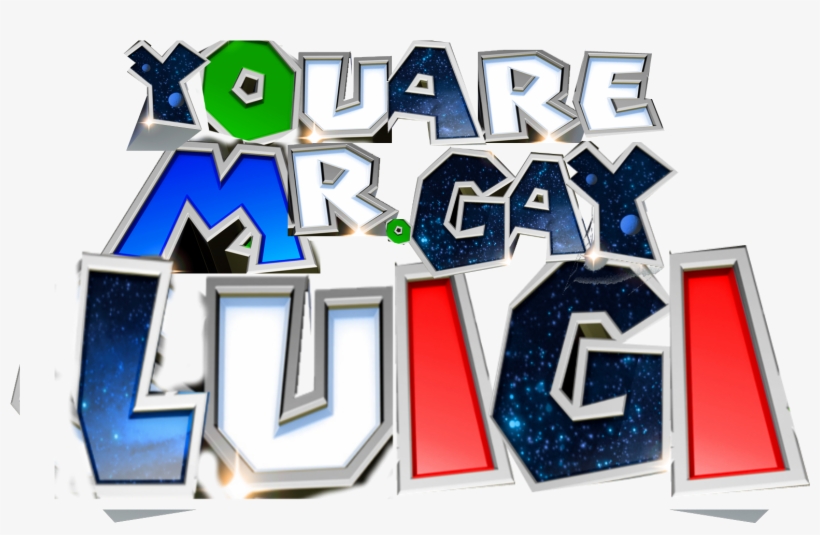 Gay Luigi - Super Mario Galaxy - Digital Download, transparent png #3080862