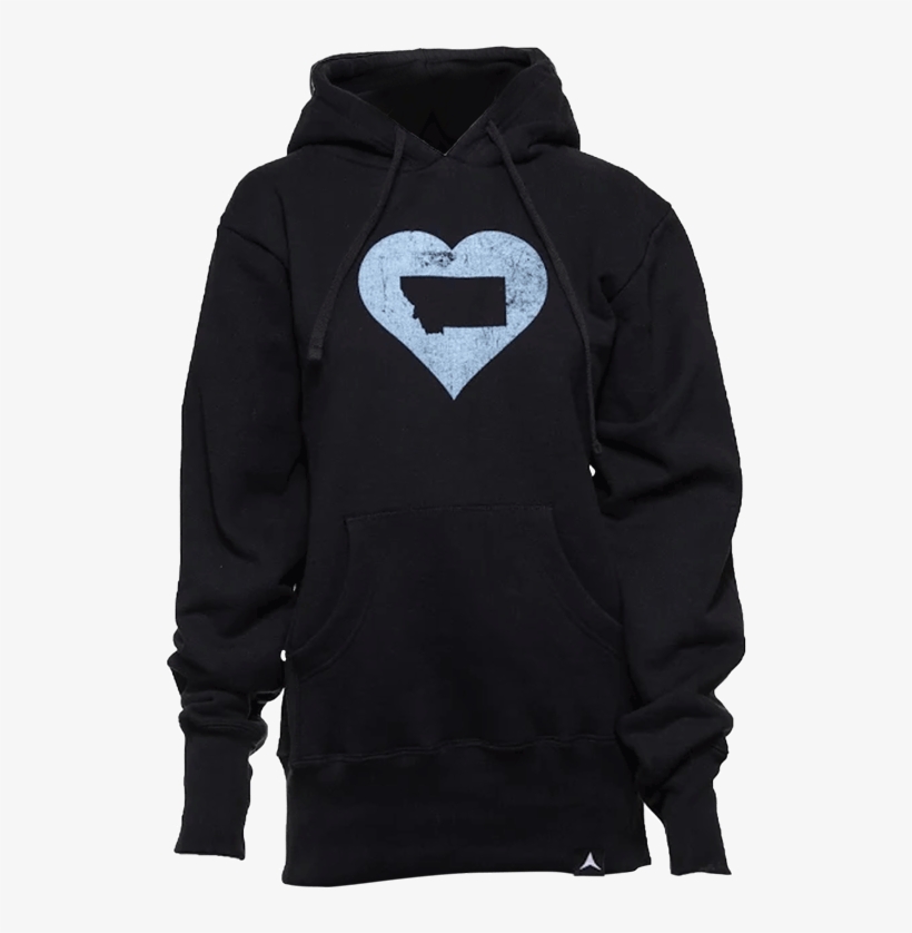 Aspinwall Hyalite Montana Heart Sweatshirt Black - Montana, transparent png #3080907