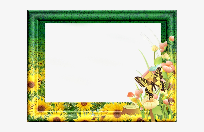 This Png Image - Sunflower Frames And Borders, transparent png #3081217
