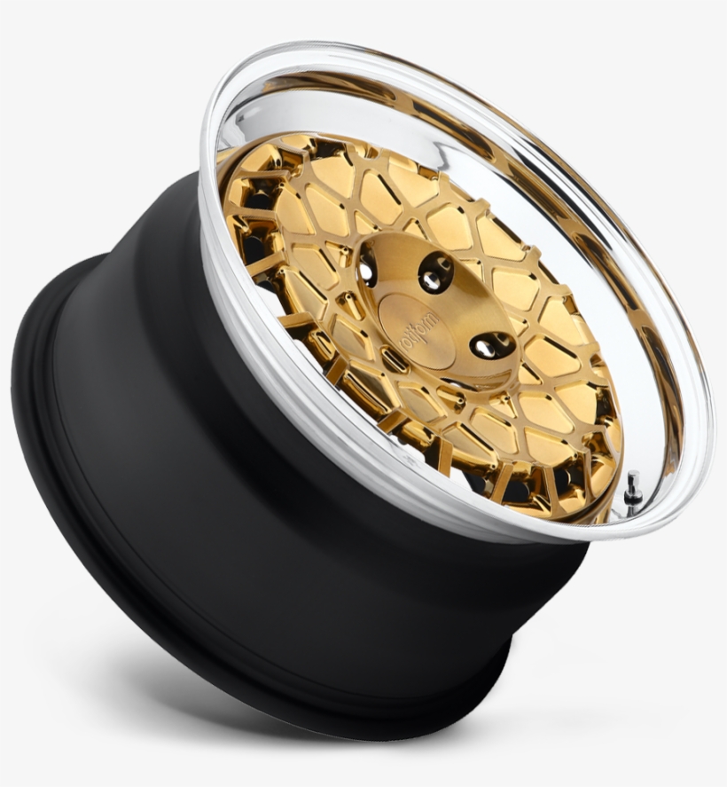 5 Lug Gold W/polished Lip - Rotiform Bth, transparent png #3081269