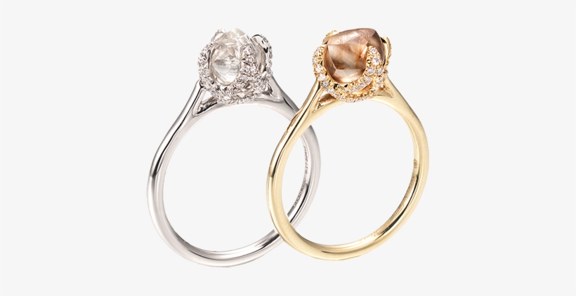 We Design Each Engagement Ring To Be A Celebration - Un Polished Diamond Ring, transparent png #3081440