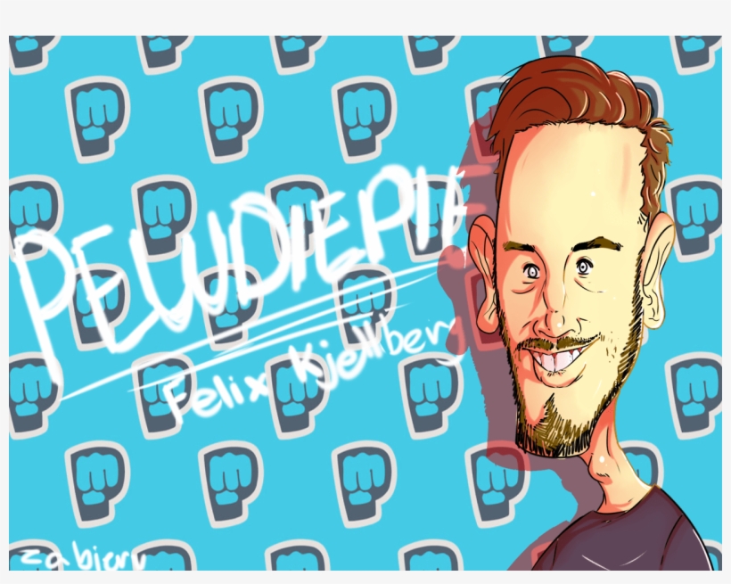 Bruh Fist Just Trying A Caricature Of Pewdiepie - Cartoon, transparent png #3081972
