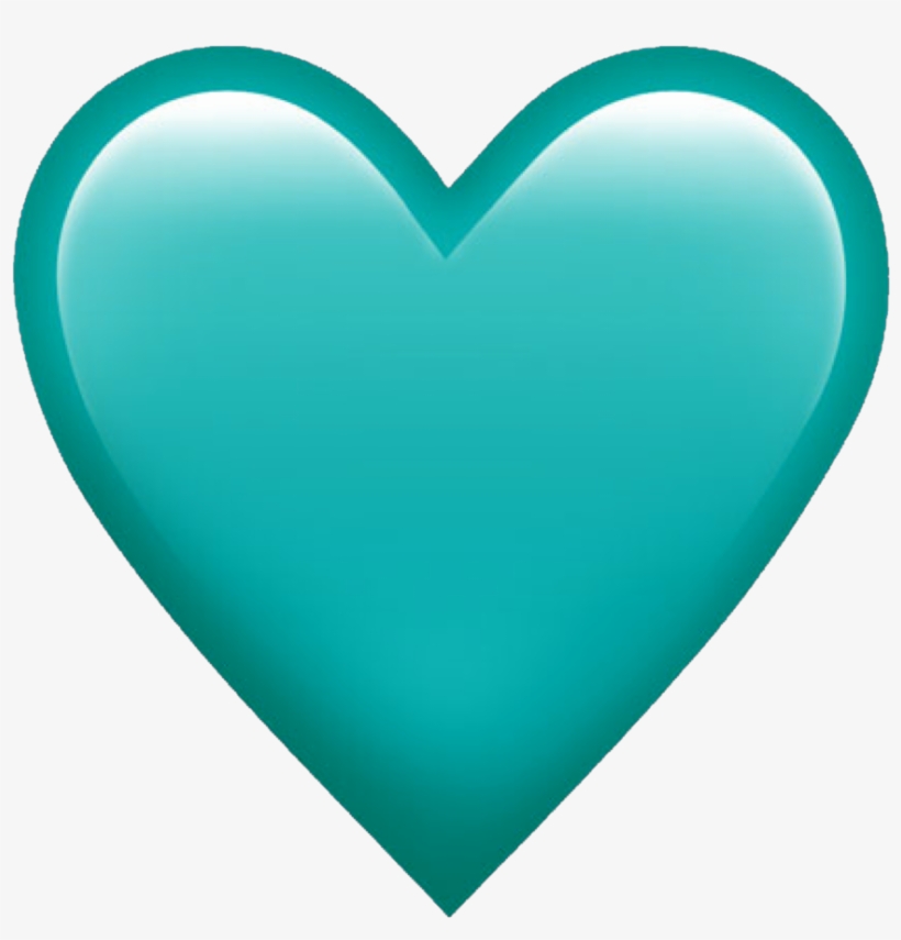 Mysticker Emoji Aqua Freetouse Heart Aquaheart Remixit - Clip Art, transparent png #3082803