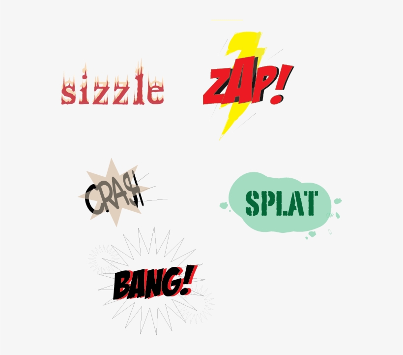 The Onomatopoeia Project Consisted Of Creatively Hearing - Graphic Design, transparent png #3082890