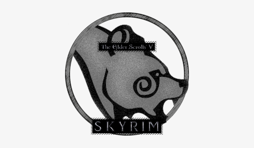 skyrim symbol black and white