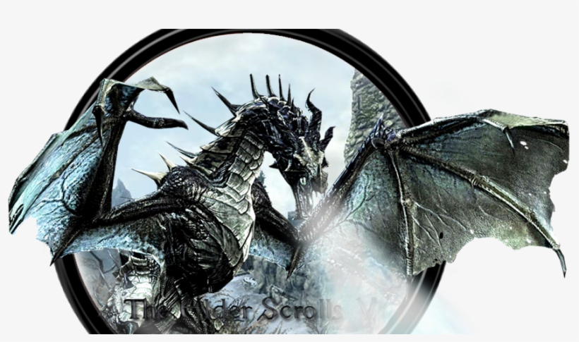 The Elder Scrolls 5 Skyrim Pc Game Full Version - Skyrim Blood Dragon, transparent png #3083145
