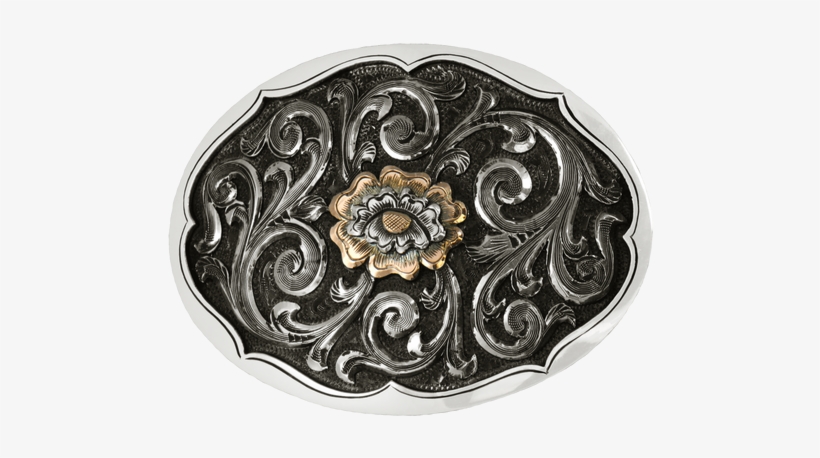 Silver Overlay, 14k Rose Gold Flower - Rose, transparent png #3083313