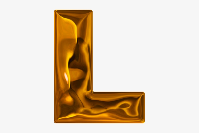 Etc > Presentations Etc Home > Alphabets > Themed Letters - Golden Letter L Png, transparent png #3083674