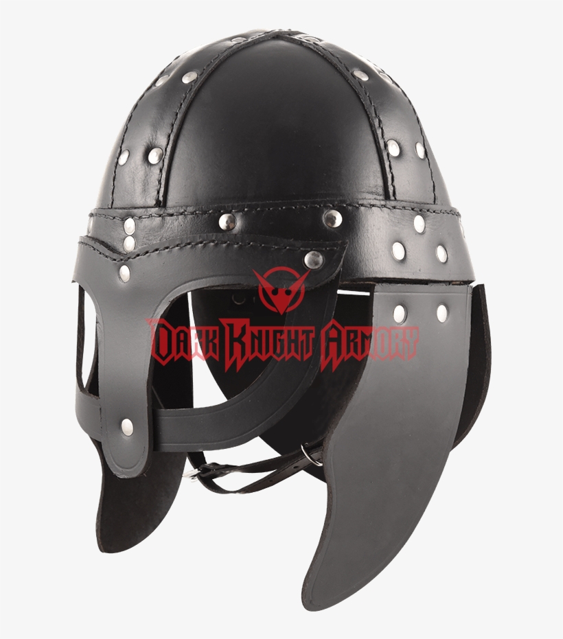 Leather Viking Helmet - Medieval Leather Helmet, transparent png #3083821