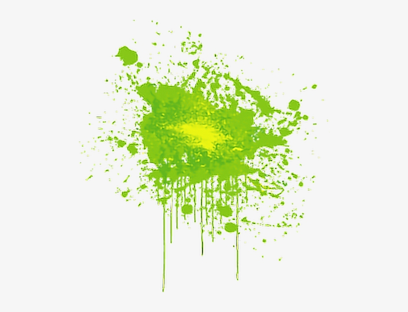 Green Paint Splatter Transparent, transparent png #3083883