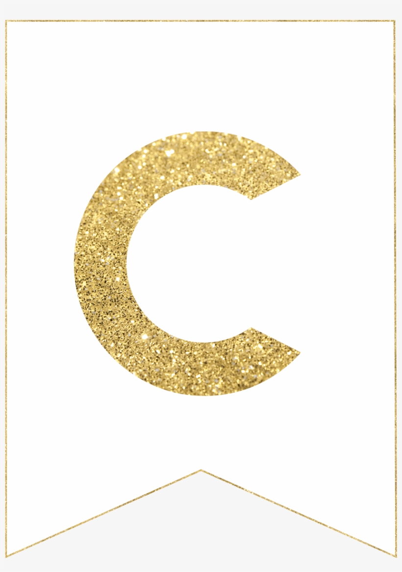 Click The Following Links To Print The Gold Free Printable - Free Printable Gold Letters, transparent png #3084185