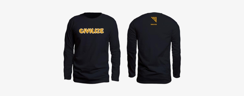Civilize Gold Letters - Sweatshirt, transparent png #3084274