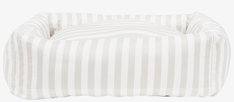 Stripey Soiree Square Snuggler Dog Bed Vintage Grey - Couch, transparent png #3084354