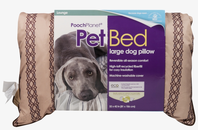 Pooch Planet Pet Bed Large Dog Pillow, 1.0 Ct, Brown, transparent png #3084479