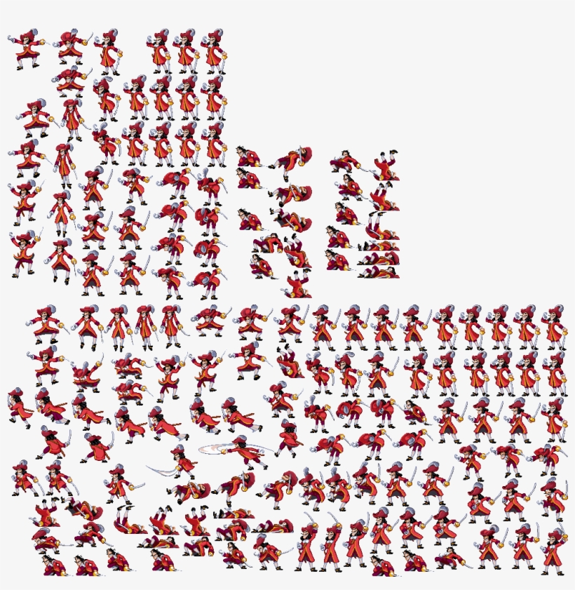 Click For Full Sized Image Captain Hook - Hook Sprite, transparent png #3084783