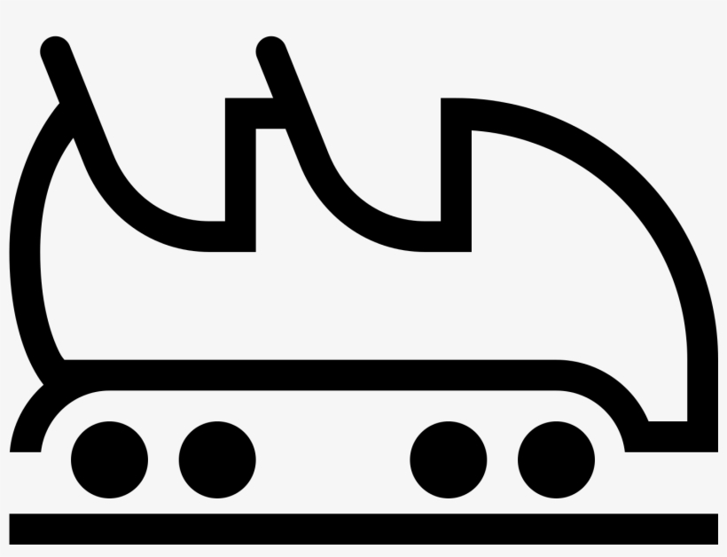 Leviathan Car Roller Coaster Computer Icons - Roller Coaster Cart Drawing, transparent png #3084892