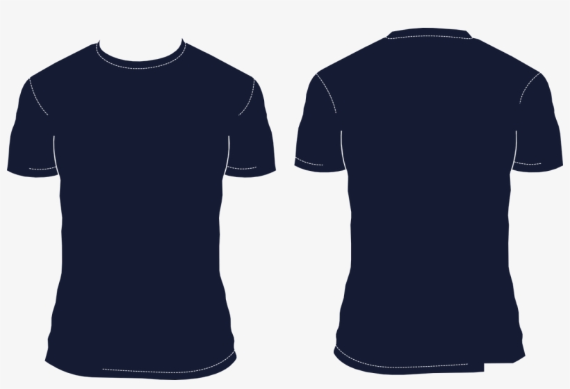 Blank Shirts Coupon Code - Navy Blue T Shirt Vector, transparent png #3084941