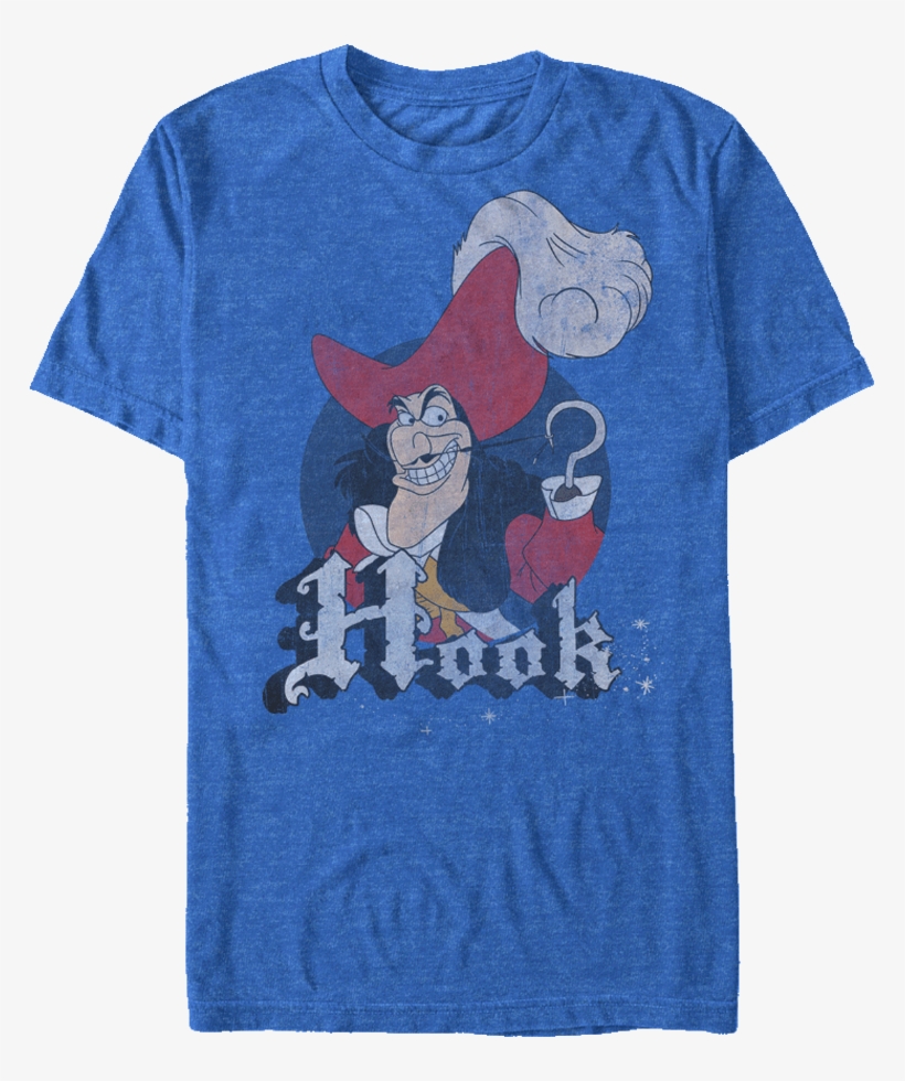 Peter Pan Captain Hook T-shirt - Disney Men's Peter Pan Tinkerbell Hook Pride Graphic, transparent png #3085047
