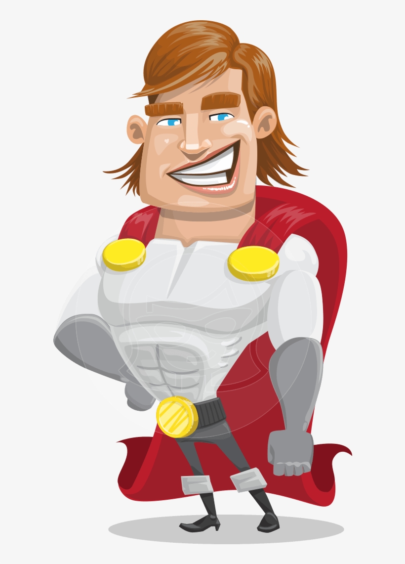 Male Animated Superhero, transparent png #3085220