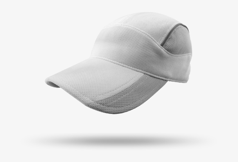 Blank White And Gray 100% Polyester Multi-panel Sport - Baseball Cap, transparent png #3085301