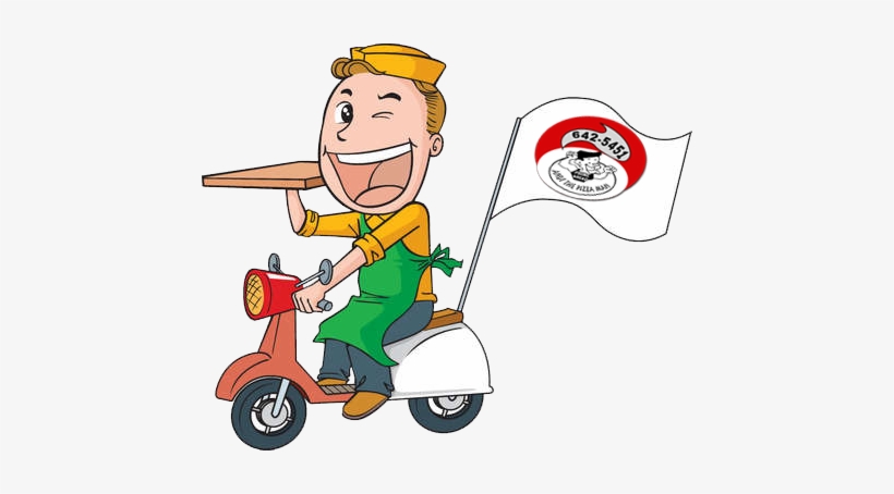 We Deliver - Cartoon Pizza Delivery Boy, transparent png #3085606