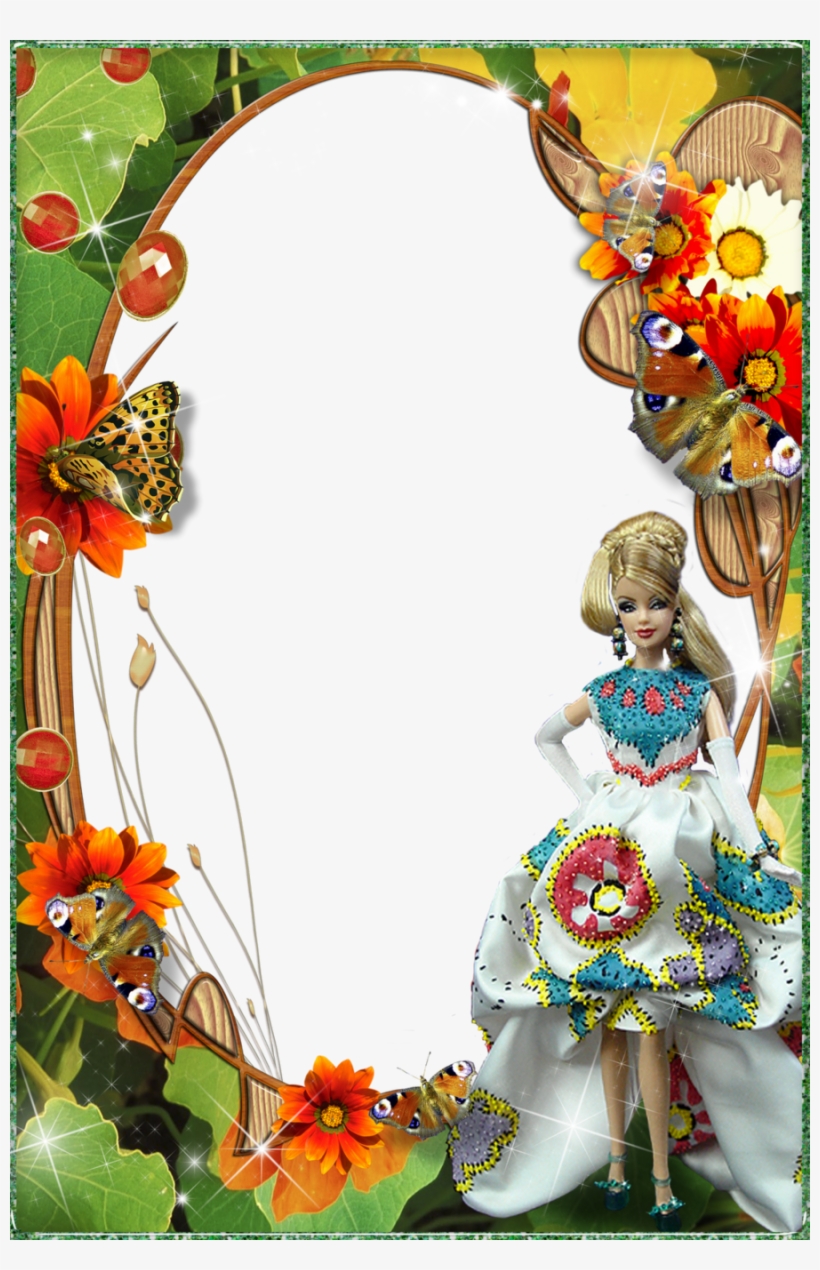 Baby Doll Photo Frame Clipart Barbie Doll Photography - Barbie Doll Photo Frame, transparent png #3085625