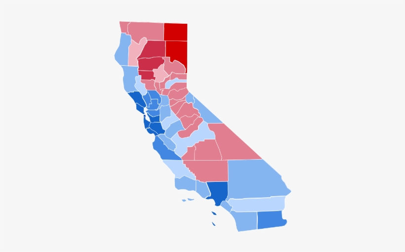 Has The California Backlash Against Liberal Craziness - California 2016 Election Results By County, transparent png #3085768